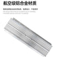 AOLISHENG Concealed Multi-Section Drawer Slides for Extending Dining Table, Full Extension Side Mount Hidden Rail (Aluminum Alloy / Cold-Rolled Steel)