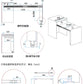 AOLISHENG Concealed Multi-Section Drawer Slides for Extending Dining Table, Full Extension Side Mount Hidden Rail (Aluminum Alloy / Cold-Rolled Steel)