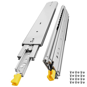 AOLISHENG 2 Pairs of Load Capacity 220 Kg Heavy Duty Locking Drawer Runners D2576