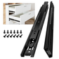 AOLISHENG 2 Pairs of Soft Close Ball Bearing Drawer Runners K1245